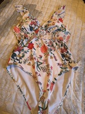 Nwt Womens Size Large Shekini Flower Bathing Suit