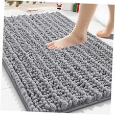 Bathroom Rugs Mat 30x20, Extra Soft Absorbent Chenille Bath Rugs, Non Slip