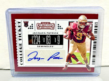 2019 Panini Contenders Draft Picks #168 Jacques Patrick College Ticket AU, (RC)