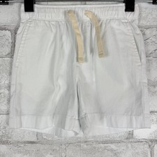 J.CREW CREWCUTS NWT Boys' Drawstring White Twill Dock Short sz 2 AH163