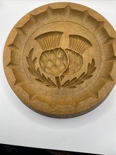 Vintage Melamine Shortbread Mould, Thistles