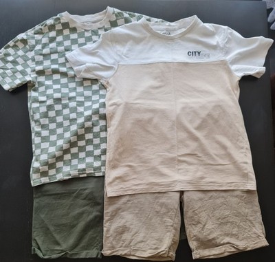 2 Jungen Sets - Shorts mit T-Shirt Gr. 152/158