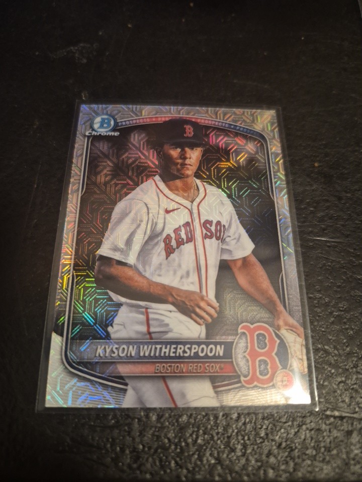 Kyson Witherspoon 2025 Bowman Draft Image Variation Mojo Refractor BDC-29 RedSox