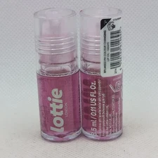 Lottie London Roller Glaze Grape PH color changing lip oil 0.11 Fl oz Lot of 2