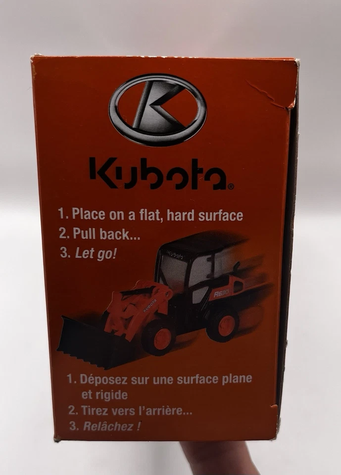 NewRay Kubota R630 Wheel Loader with Chevrolet Silverado Truck and Trailer 10" - Image 2 of 4