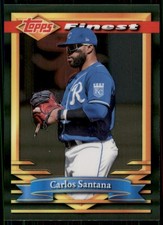 2021 Topps Finest - Carlos Santana #20