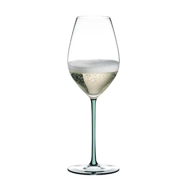 Riedel Hand Made Fatto A Mano Champagne Wine Glass Mint - Image 2 of 3