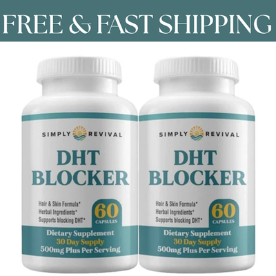 #ad 2 Pack Simply Revival DHT Blocker Promote Healthy Hair Growth 120 Capsules $28.95