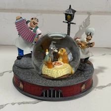 Disney Lady and The Tramp Bella Notte Musical Snow Globe