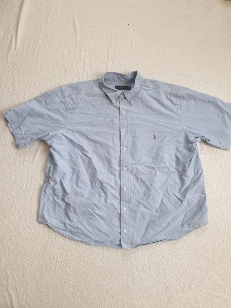 Men Polo Ralph Lauren Shirt Grey 44 / XXL / 52 #CMS3
