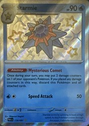 Starmie 119/091 Shiny Rare Paldean Fates