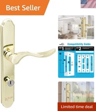 Superior Quality Brass Mortise Keyed Lever Latch with Added Deadbolt Security