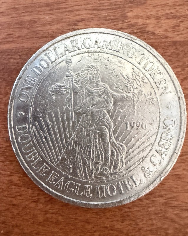 Vintage Cripple Creek $1 Gaming Token Double Eagle Hotel And Casino