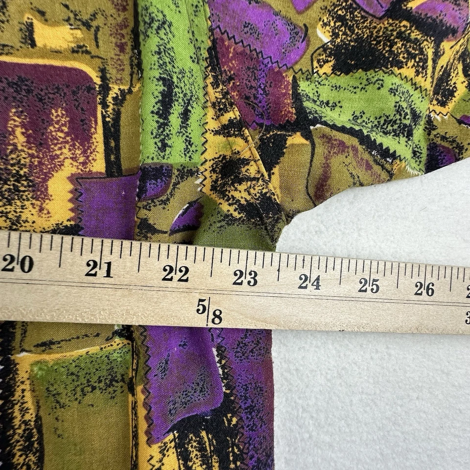 ExOfficio Shirt Mens Large Vintage 90's Abstract Hiking Camp Button Up Rayon - Image 2 of 4