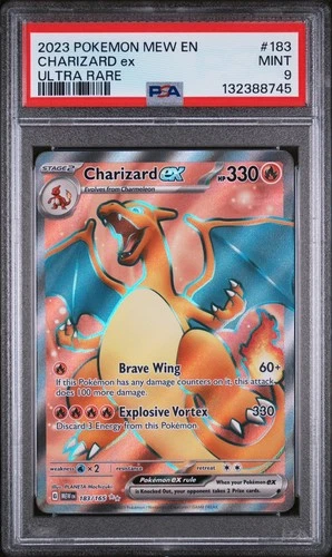 Charizard ex Ultra Rare Holo PSA 9 Sv Scarlet & Violet 151 183/165 Pokémon TCG