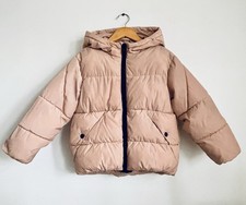 Size 6 116 Zara Kids tan Puffer Hooded Jacket
