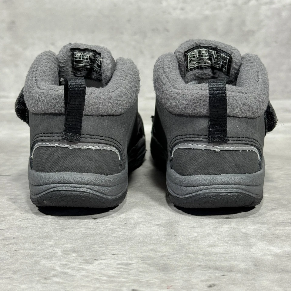 Botines de cuero gris Keen Kootenay lii zapatos correa de gancho y bucle bebé talla 4 Foto 4 de 4