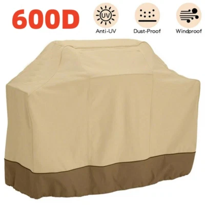 BOSHEN 600D Heavy Duty BBQ Grill Cover 58"-72" Waterproof Barbecue Replacement Protect