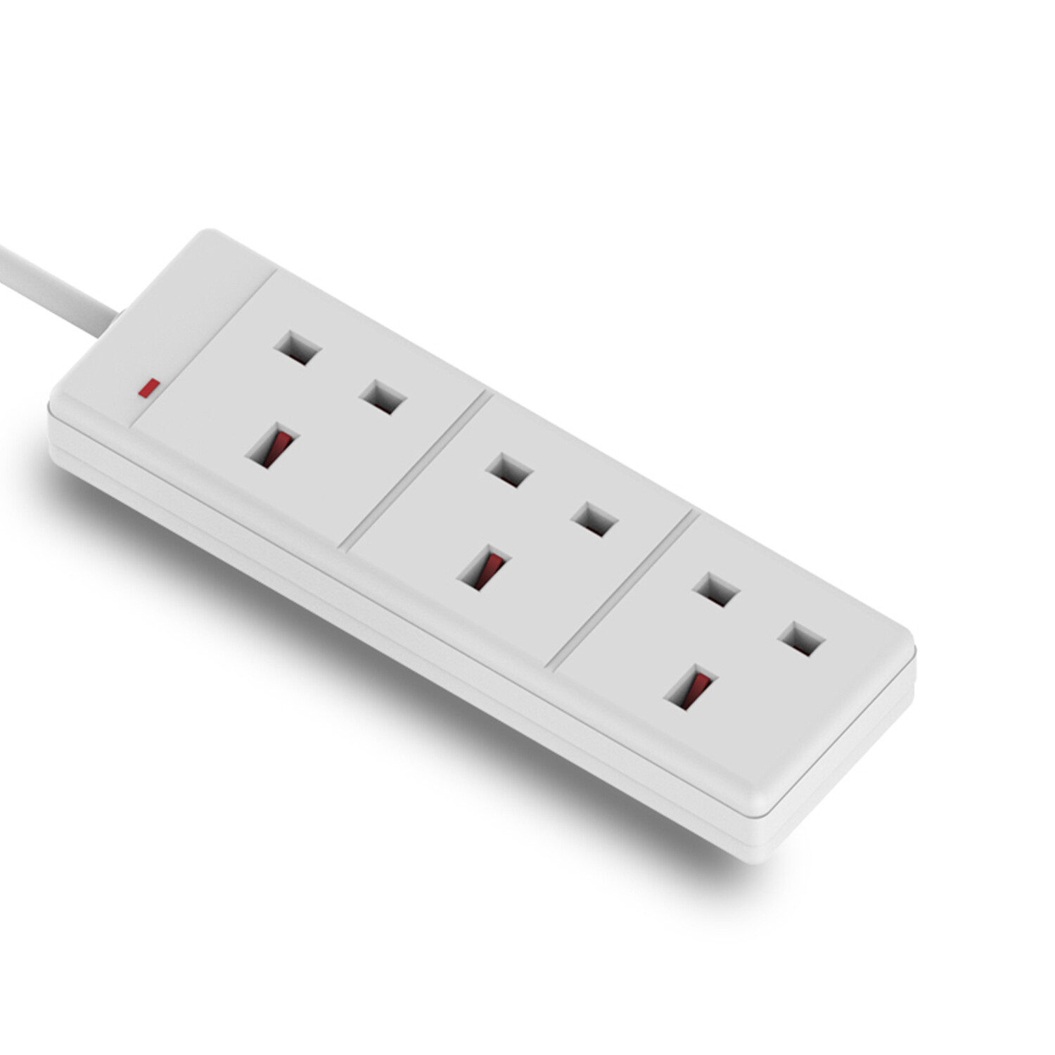 UK Extension Lead Cable Electric Mains Power 1 2 3 4 6 Gang Way Plug