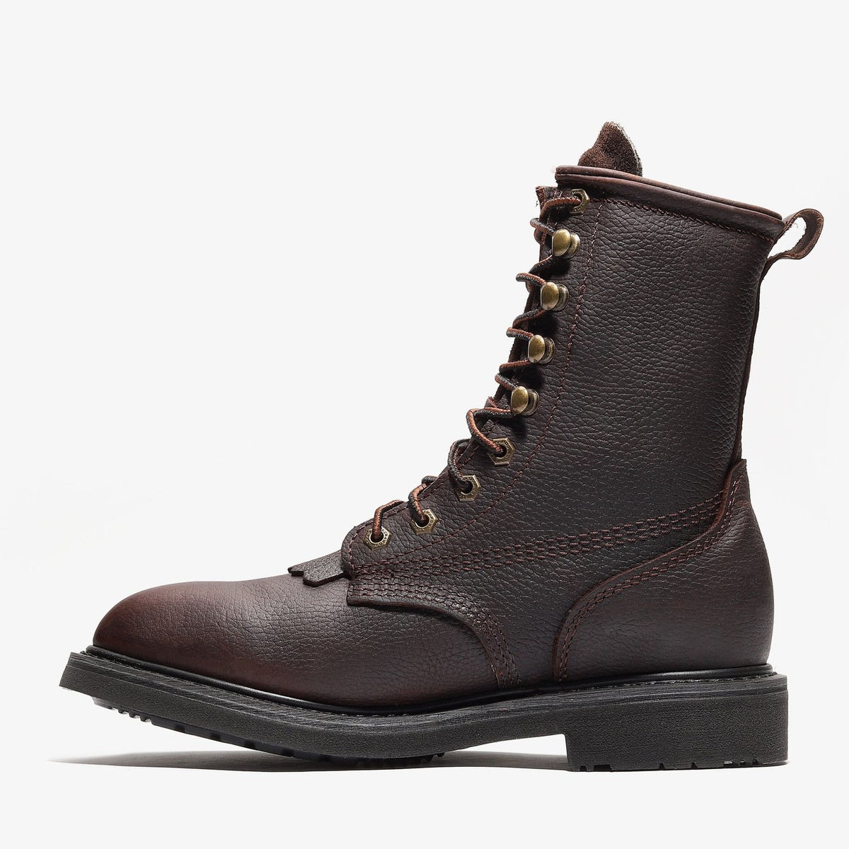 Mens Work Boots Brown 8 display picture 1