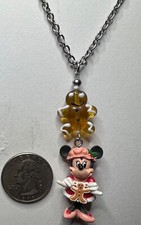 Disney Minnie mouse necklace jewelry / miniature ornament.