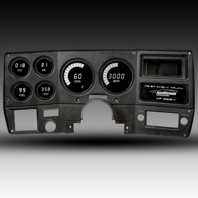 1973-1987 Chevy Truck Digital Dash WHITE LEDs  Intellitronix DP6004W Made In USA