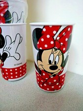 Set Of Six BBS Disney Mini Mouse Hard Plastic Drinking Beakers High Quality,New.