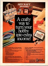 Artcraft Concepts Extra Income Original Vintage Print Ad