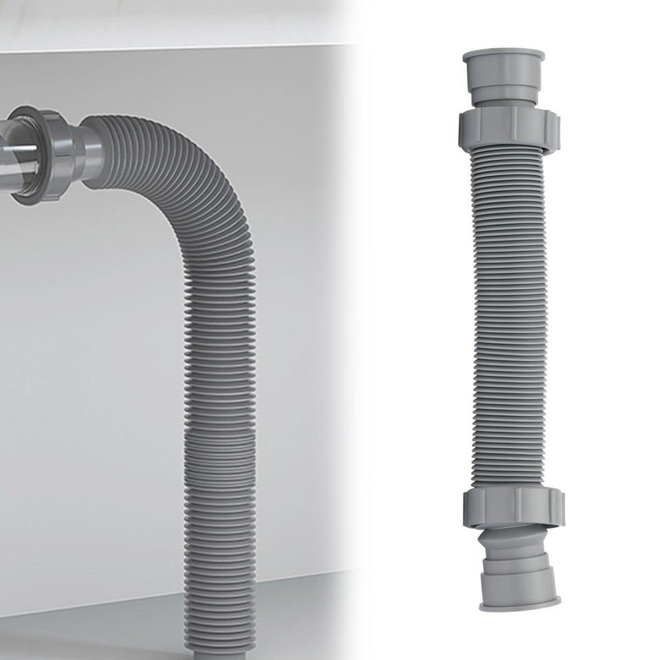 Bathroom Kitchen Flexible Tube Pipe Sink Basin Water 11/2 PTrap Drain