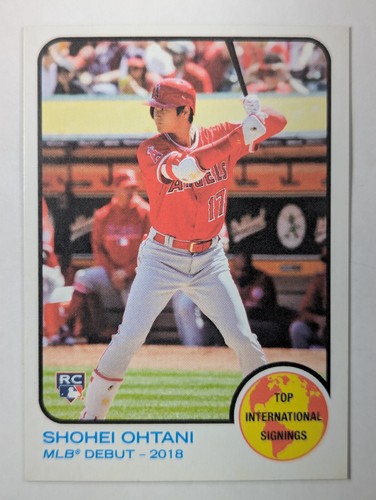 2018 Topps Throwback Thursday #61 Shohei Ohtani Rookie Card RC Print Run = 1720 - 第 1/2 張圖片