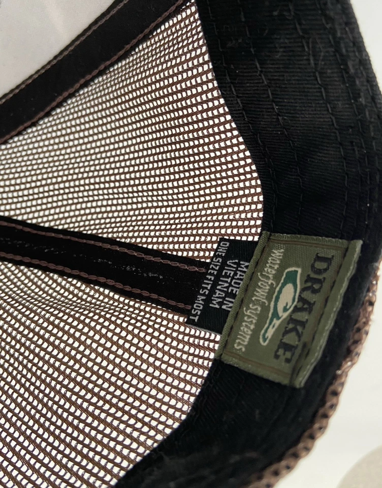 Drake Waterfowl Systems Camouflage Hat Logo Adjustable Baseball Cap One Size - Image 3 of 4