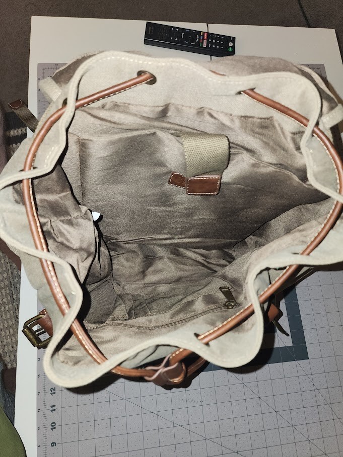 brown leather women's backpack Walker Small Leather Backpack