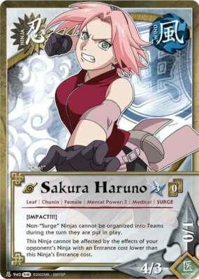 Sakura Haruno - N-940 - Common - 1st Edition - Foil Fangs of the