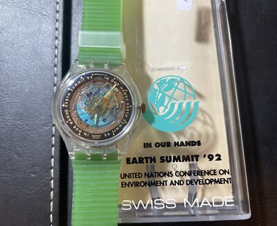 Swatch Automatik SAK102 Earth Summit '92 In Our Hands NEU TOP automatic