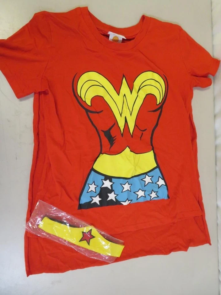 Camisa Mujer Maravilla Disfraz Halloween con Capa Talla Mediana Foto 2 de 3