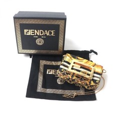 FENDACE Fendi x Versace 7AS095 Medusa Nano Bucket Pouch/Chain Bag