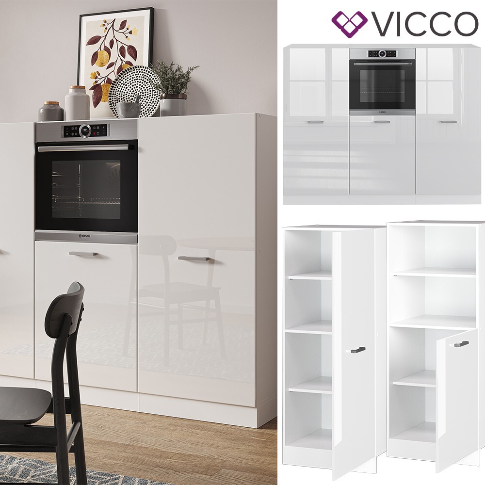 Test : cuisine en angle Vicco R-Line, noir béton/blanc, design moderne