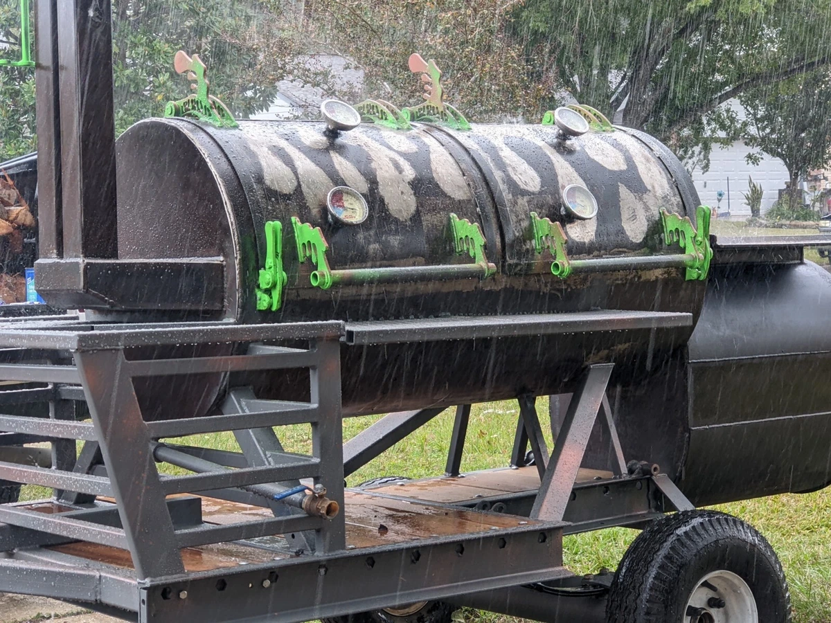 trailer offset smoker
