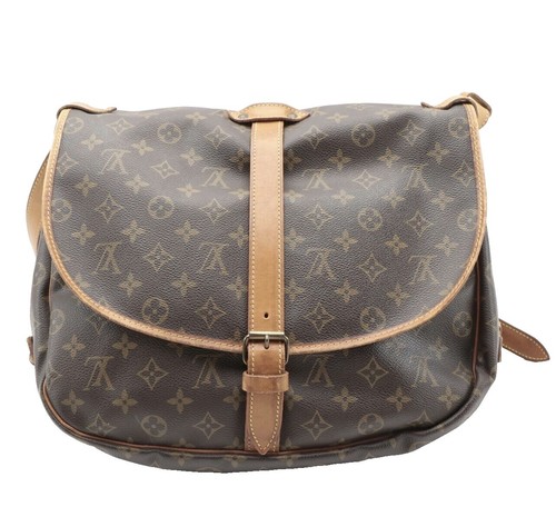 Louis vitton ソミュール35 LOUIS VUITTON Saumur 35 Shoulder Bag Monogram Leather BN France