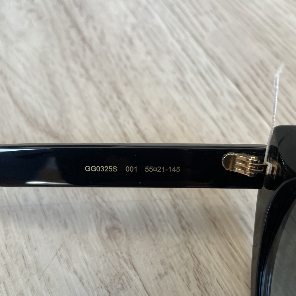 New- ? Original Gucci GG0325S W 001 Cat Eye Sunglasses Gucci Cat Eye Black/Grey 55 mm Ladies Sunglasses GG0325S 001  main image 2