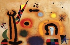 JOAN MIRO DRAGONFLY SURREALISM ART GICLEE PRINT FINE CANVAS