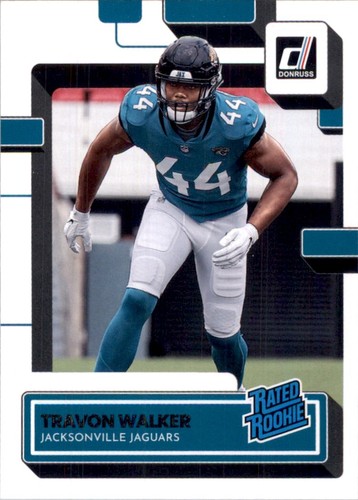 2022 Donruss Rated Rookie Travon Walker Jacksonville Jaguars #325