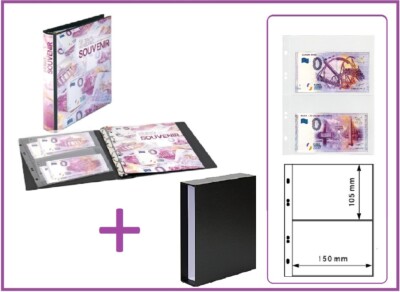 LINDNER 1138 810D-S 0 EURO Souvenir Banknotes Collector's Album