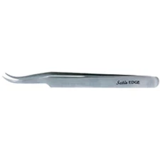 Curved Tip Tweezer Stainless Steel For Apply  Individual or Cluster  Lashes NEW