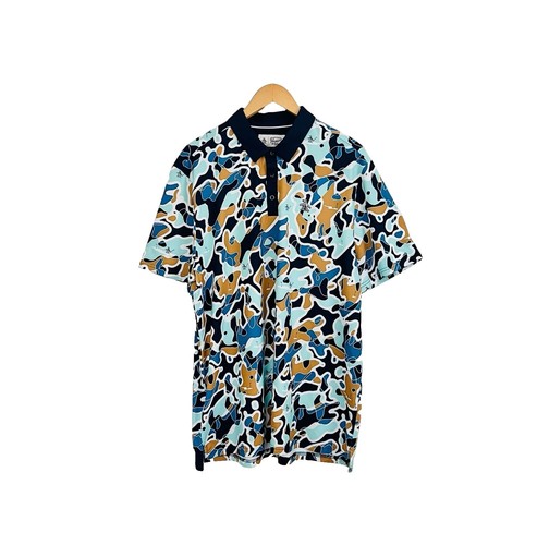 新品 レア Penguin by CLUBHAUS Munsingwear 43371-a Penguin Munsingwear Shirt Heritage Slim Blue Striped Size