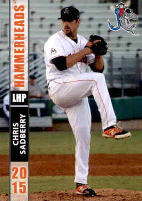 2015 Jupiter Hammerheads Grandstand #28 Chris Sadberry Holliday Texas TX Card