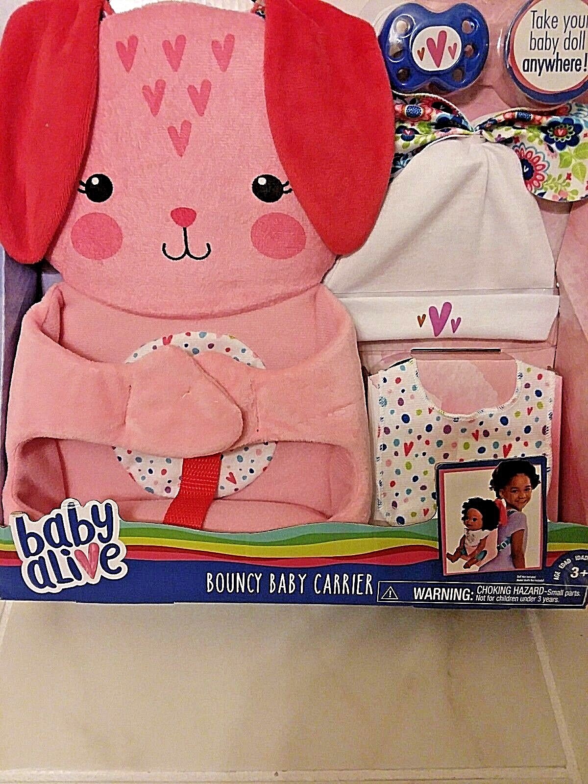 baby alive bouncy baby carrier