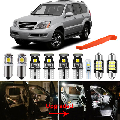 ZIYOLIGHT PL2132A - LED Interior Light kit for Lexus GX470 2003-2009 Dome Light Bulbs Replacement Package, 6000K Xenon White LED Lights Accessories ZIYOLIGHT PL2132A - LED Interior Light kit for Lexus GX470 2003-2009 Dome Light Bulbs Replacement Package, 6000K Xenon White LED Lights Accessories