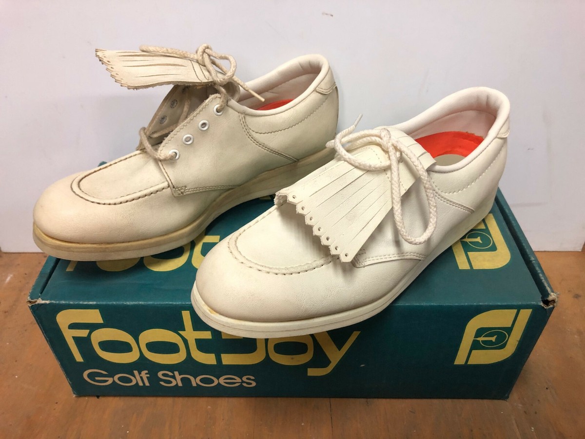 Vintage Mens Footjoy Green-Joys Golf Shoes Spikes Cleats NIB NOS