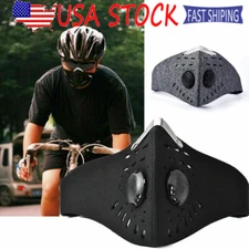 Motorcycle Face Mask With Filter Reusable Washable Mouth Mask for Riding Cycling